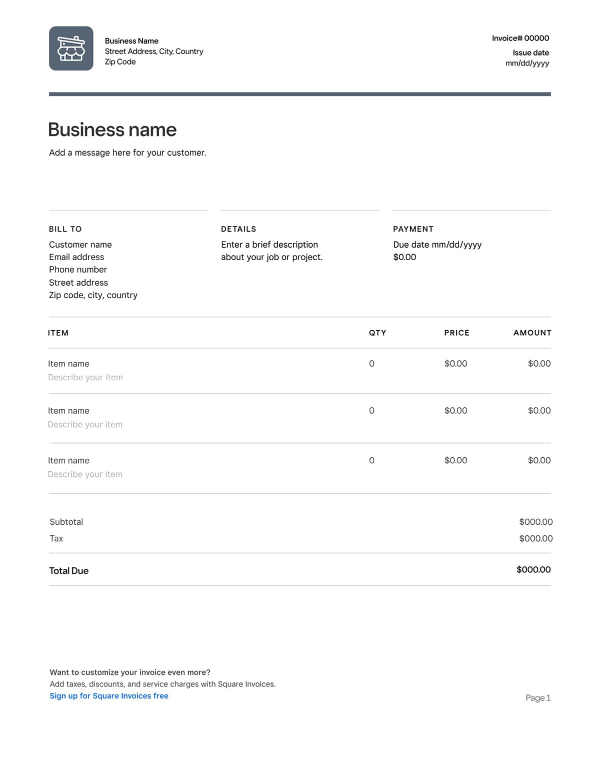 Content Creator Invoice Template Content Creator Invoice Template